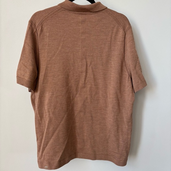 Lululemon merino wool blend short sleeve sweater polo Size XL - Picture 6 of 8